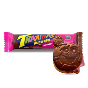 Trakinas Meio a Meio Chocolate y Frutilla